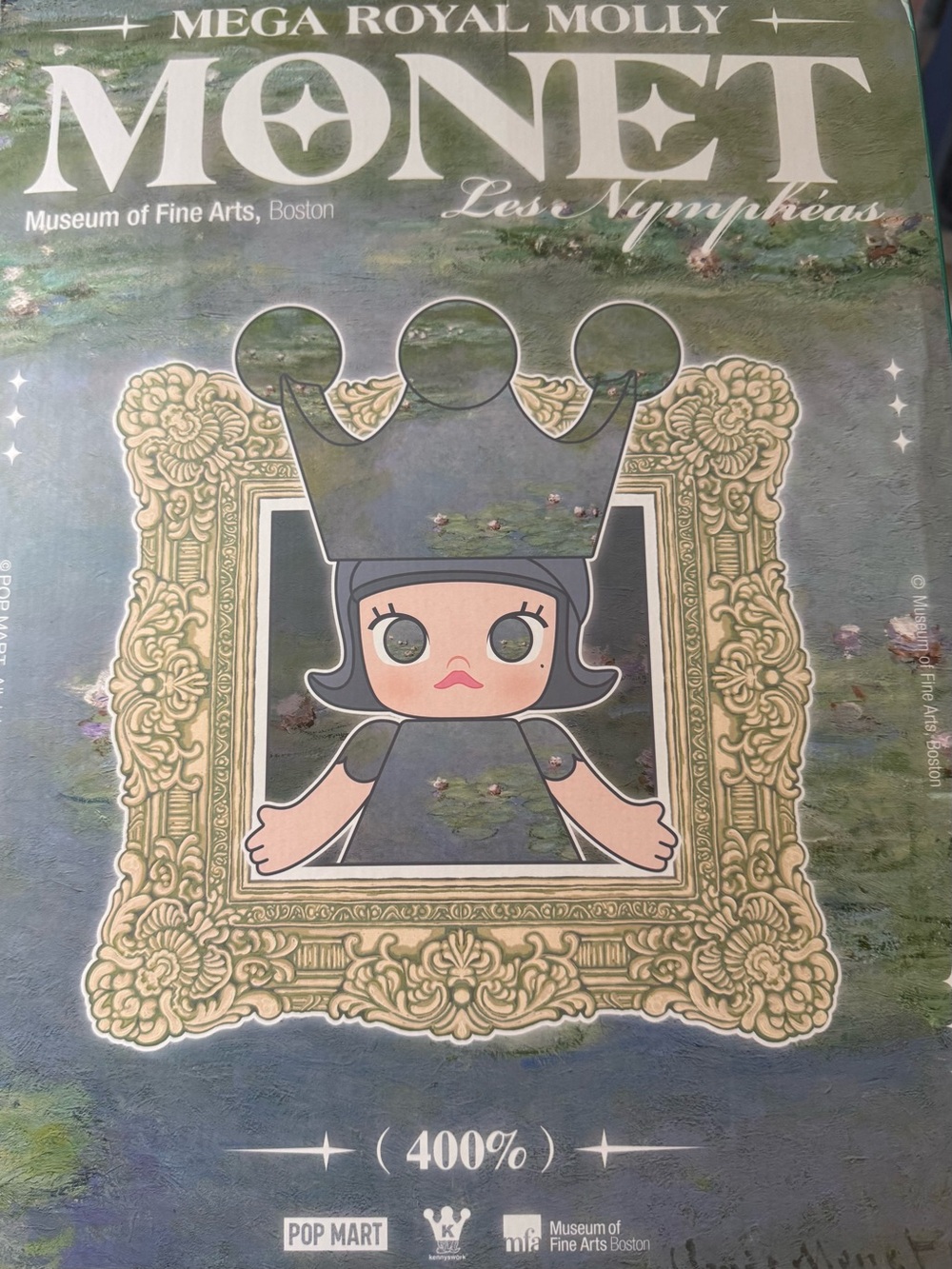 Mega Royal Molly Monet Collector Figure 400%- Green/Gold Artwork